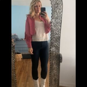 Forever 21 Pink Cropped jacket